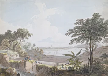 Ansicht des Kanton-Flusses, in der Nähe von Whampoa, China, ca. 1785-94
